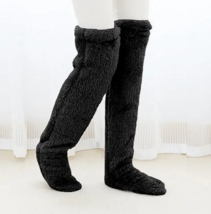 Plush Leg Socks Slippers