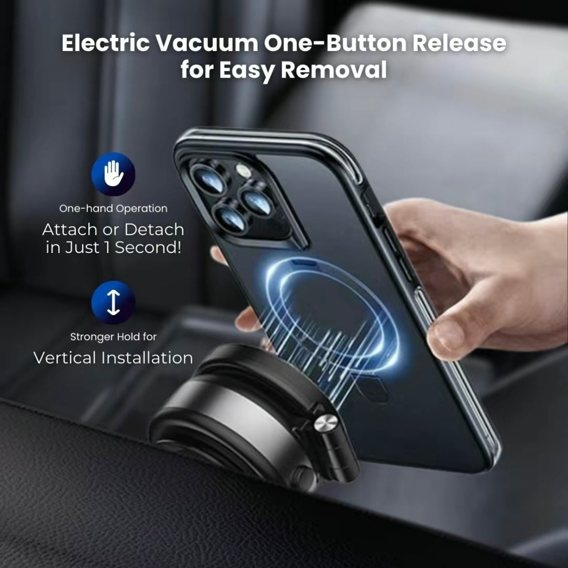 Adjustable Vacuum Magnetic Cell Phone Holder